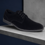 Pantofi barbati din piele naturala intoarsa - Model Negru103NVEL